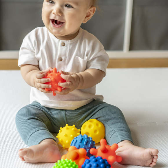 Piłki sensoryczne bez dziurki 8 szt. Tullo REF802