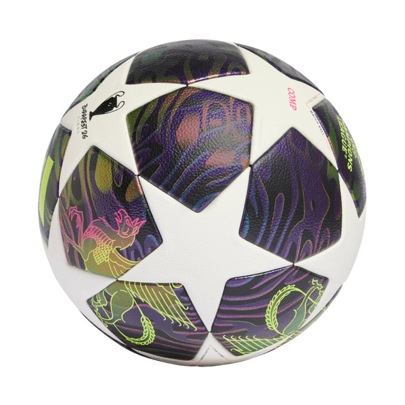 Piłka nożna adidas UCL 25/26 Final Competition biało-fioletowa JX9096