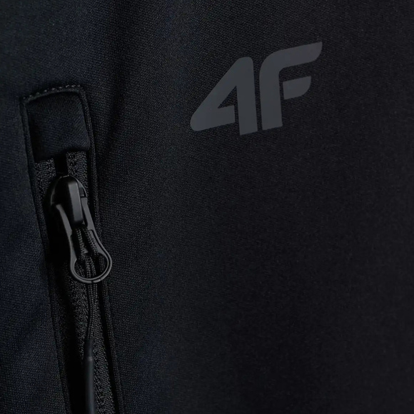 Kurtka męska softshell 4F M646 głęboka czerń 4FWAW26TSOFM646 20S