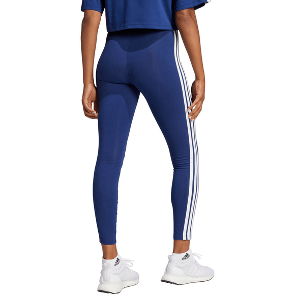 Legginsy damskie adidas Essentials 3-Stripes Cotton ciemnoniebieskie JE0067