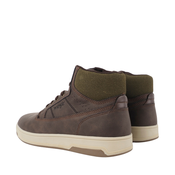 Buty męskie Wrangler Denver Mid ciemny brąz 20253018 IKU 