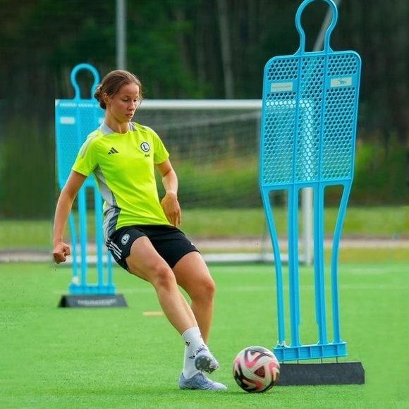 Mur piłkarski PRO 180 cm Niebieski