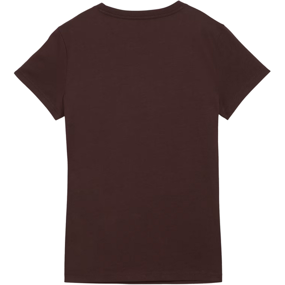 Koszulka damska Puma ESS Small No.1 Logo Tee(s) ciemnobrązowa 682373 33