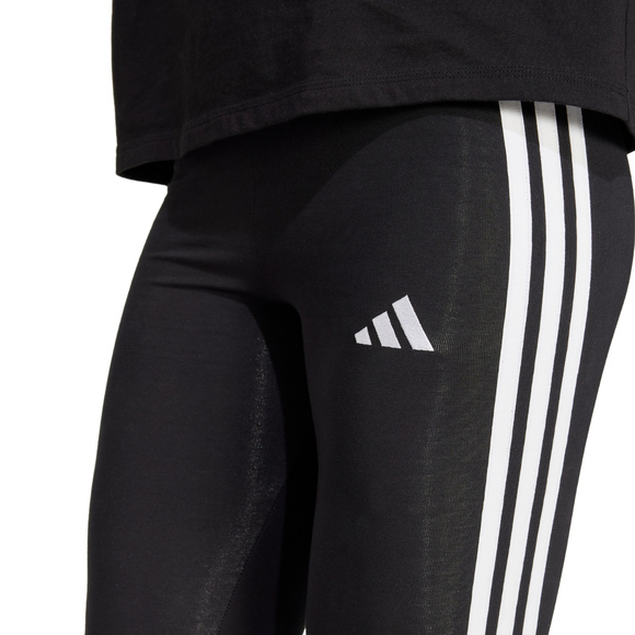 Legginsy damskie adidas Essentials 3-Stripes Cotton czarne JE0072 