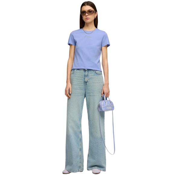 Koszulka damska Puma ESS Script Tee fioletowa 691760 60