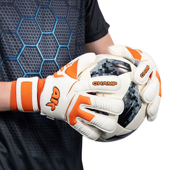 Rękawice bramkarskie 4Keepers Champ Training VII RF2G biało-pomarańczowe