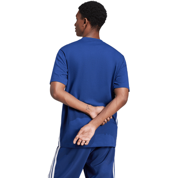 Koszulka męska adidas Essentials 3-Stripes Single Jersey niebieska JE6399