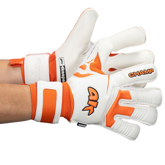 Rękawice bramkarskie 4Keepers Champ Training VII RF2G biało-pomarańczowe