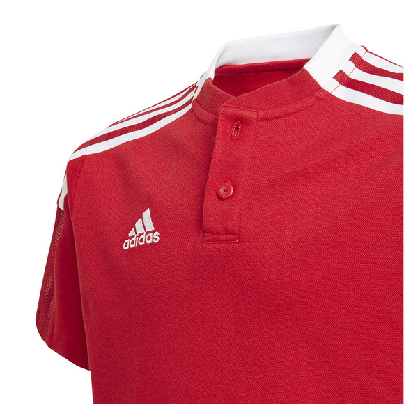 Koszulka dla dzieci adidas Tiro 21 Polo czerwona GM7346