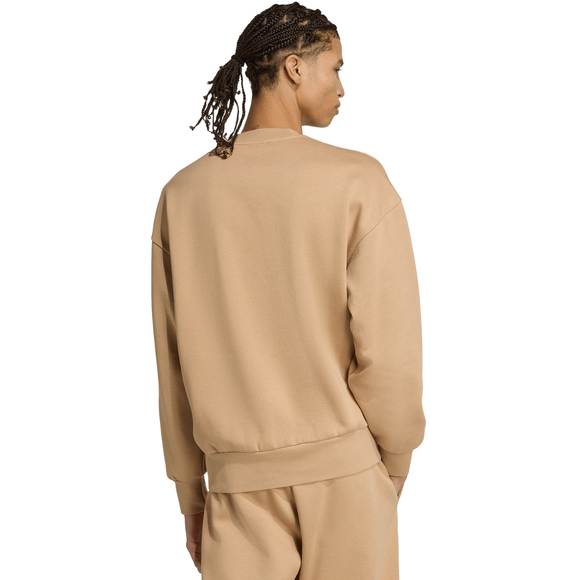 Bluza męska adidas Essentials Loose Fit 3 Bar Logo beżowa JX5668