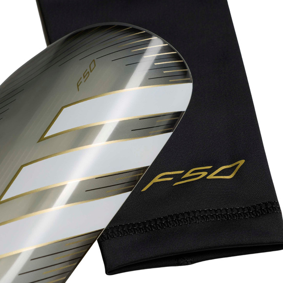 Ochraniacze piłkarskie adidas F50 League szaro-czarne KV9011