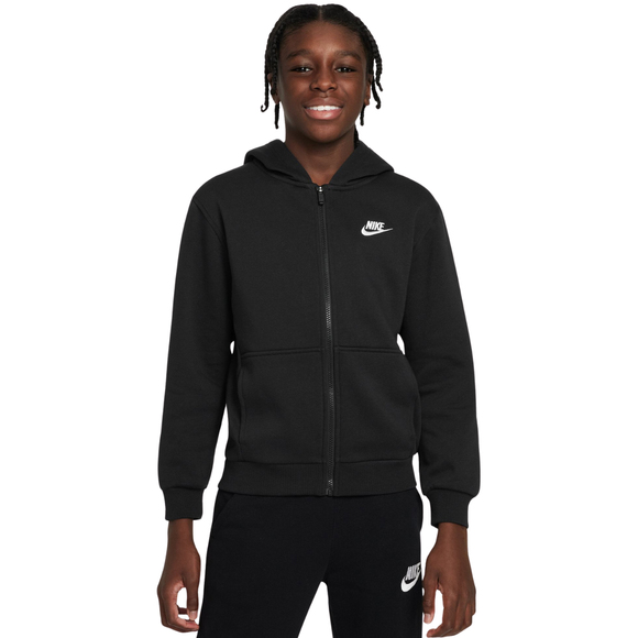 Bluza dla dzieci Nike Sportswear Club Fleece czarna FD3004 010