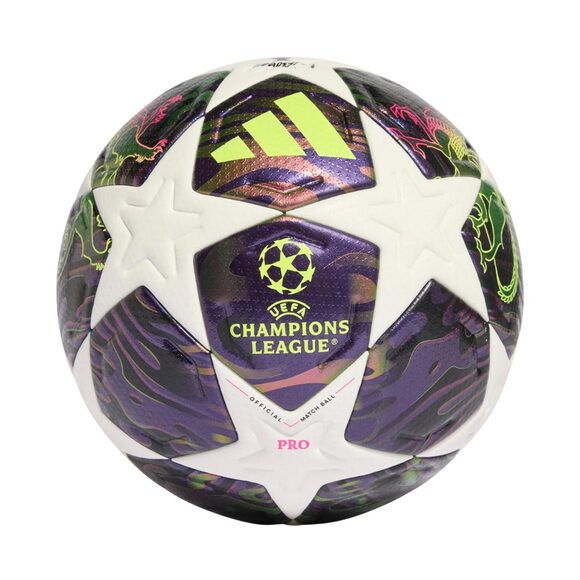 Piłka nożna adidas UCL 25/26 Final Pro fioletowo-biała JX9077