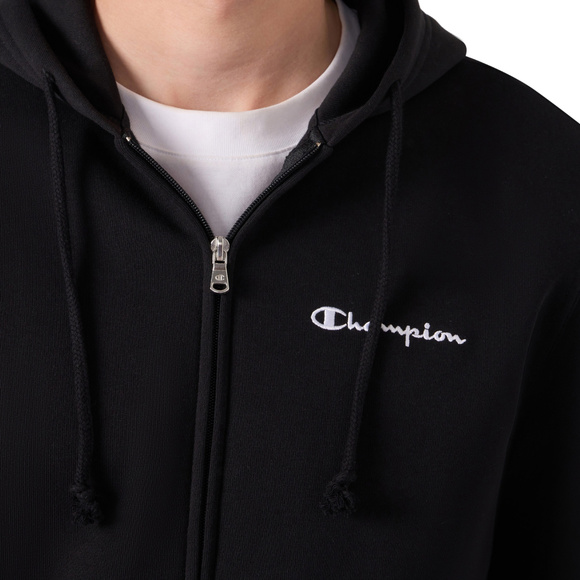 Bluza męska Champion Hooded Full Zip Sweatshirt czarna 221794 KK001
