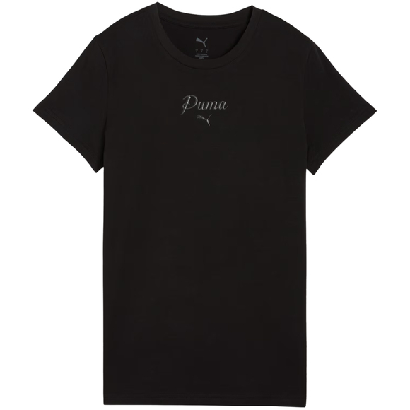 Koszulka damska Puma ESS Script Tee czarna 691760 01