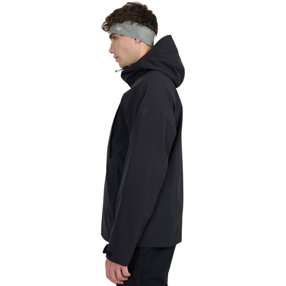 Kurtka trekkingowa męska 4F M1010 głęboka czerń 4FWAW25TTJAM1010 20S