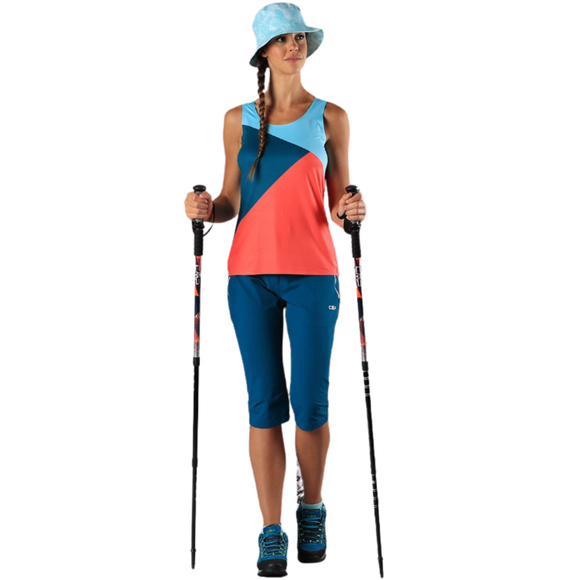 Kijki trekkingowe CMP Bern Trekking Poles czarno-pomarańczowe 3B36297 C905