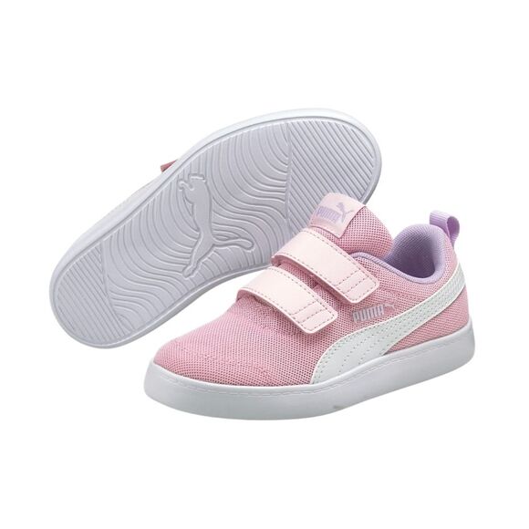 Buty dla dzieci Puma Courtflex v2 Mesh różowe 371758 08