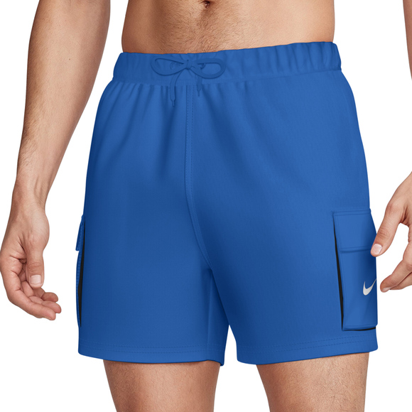 Spodenki kąpielowe Nike Voyage Solid Essenti Game niebieskie NESSG454 494