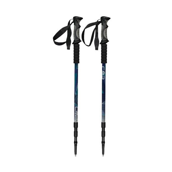 Kijki trekkingowe CMP Bern Trekking Poles czarno-niebieskie 3B36297 M916