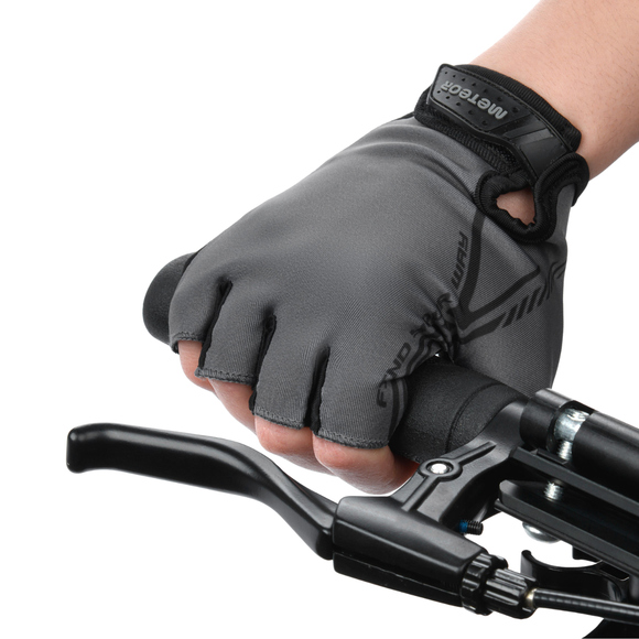 Rękawiczki rowerowe Meteor MX10 czarno-szare 17605-17607-17608