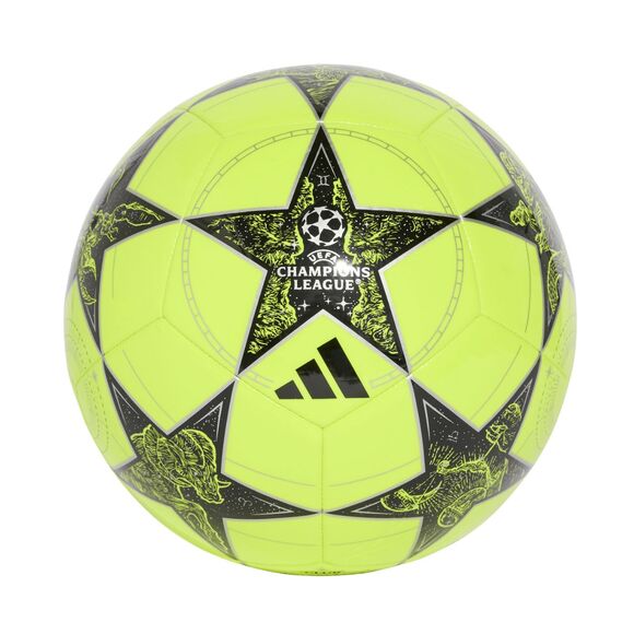 Piłka nożna adidas UCL Club 25/26 League Stage żółto-czarna JP1537