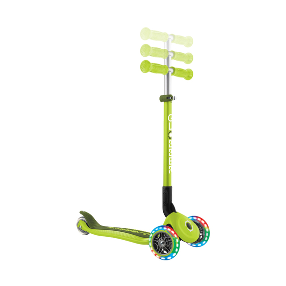 Hulajnoga SMJ Globber 3-kołowa 432-106-3 Primo Foldable Lights limonkowa