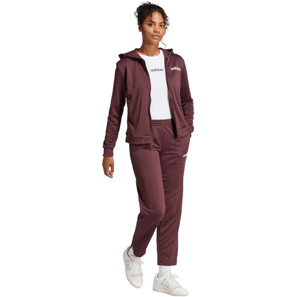 Dres damski adidas Essentials Linear bordowy JD2698