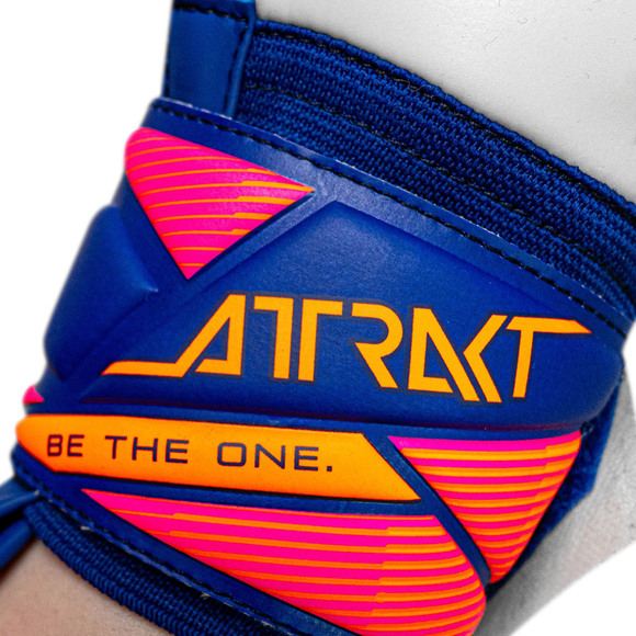 Rękawice bramkarskie Reusch Attrakt Solid niebieskie 5670515 4126