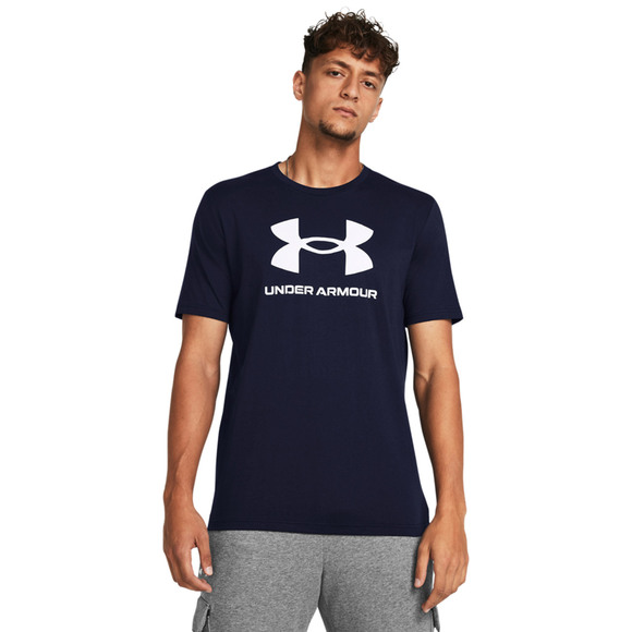 Koszulka męska Under Armour Sportstyle Logo granatowa 1382911 408