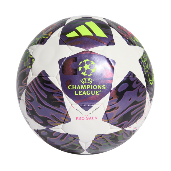 Piłka nożna adidas UCL 25/26 Final Pro Sala fioletowo-biała JX9102