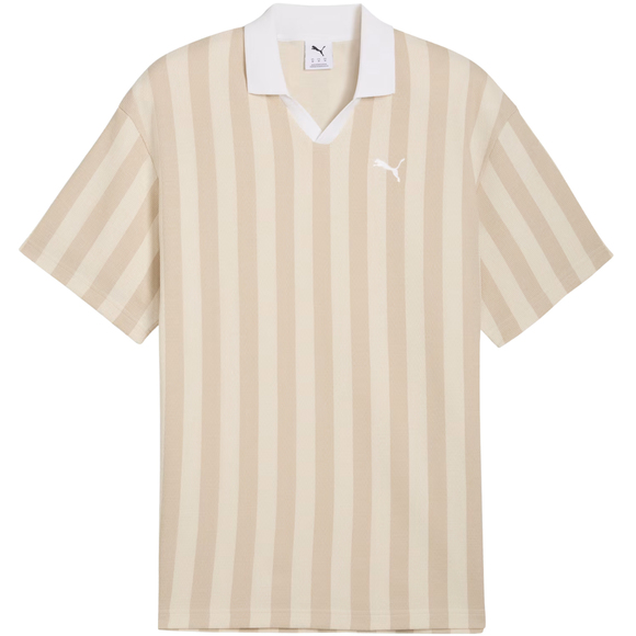 Koszulka męska Puma Class Relaxed Pinnacle Polo beżowa 692069 87