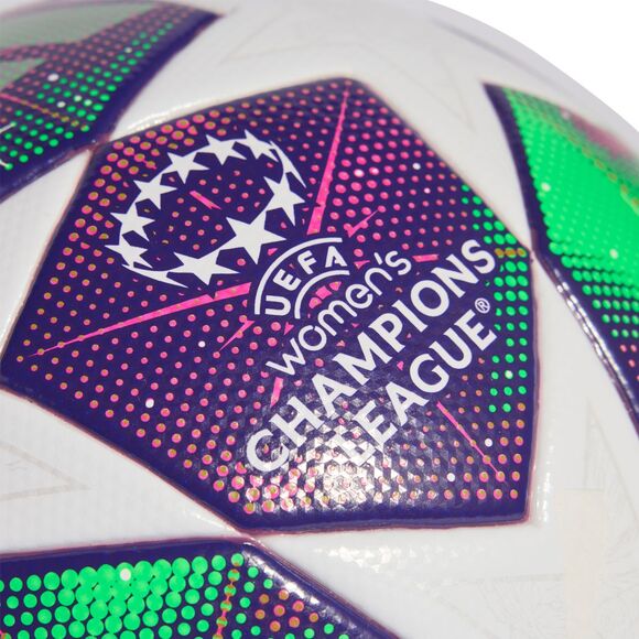 Piłka nożna adidas W UCL 25/26 League Stage League fioletowo-zielono-biała JP1576