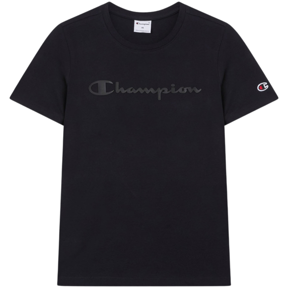 Koszulka damska Champion Short Sleeve czarna 119125 KK001