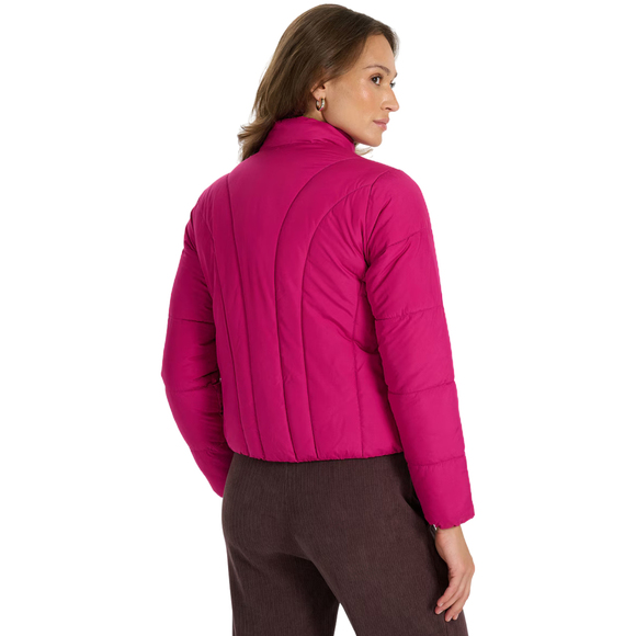Kurtka damska puchowa 4F F0705 fuksja 4FRAW25TDJAF0705 55S