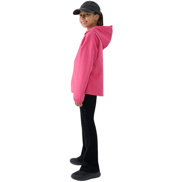 Kurtka dla dziewczynki softshell 4F F305 różowa 4FJWSS25TSOFF305 54S