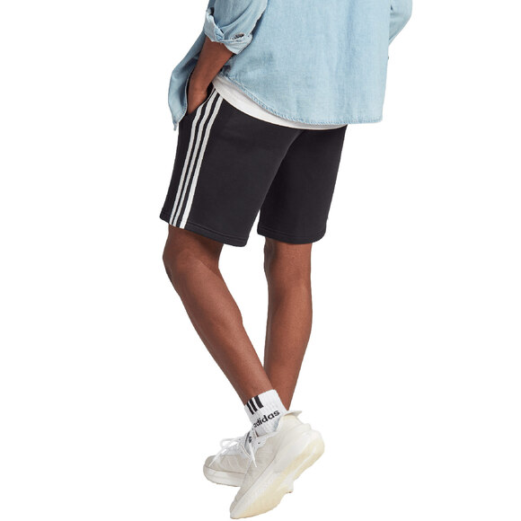 Spodenki męskie adidas Essentials Fleece 3-Stripes czarne IB4026