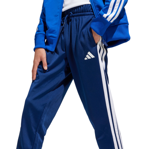 Dres dla dzieci adidas Seasonal Essentials Tiberio 3-Stripes niebieski JC7518