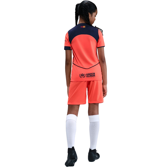 Koszulka dla dzieci Nike FC Barcelona Stadium 2025/26 pomarańczowa HM4122 855