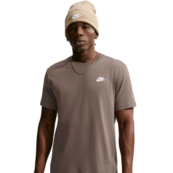 Koszulka męska Nike Club Tee brązowa AR4997 274