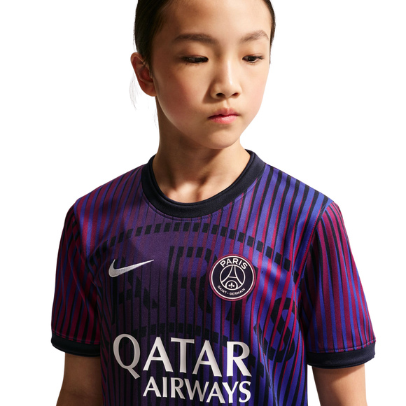 Koszulka dla dzieci Nike Paris Saint-Germain fioletowa IQ6946 420
