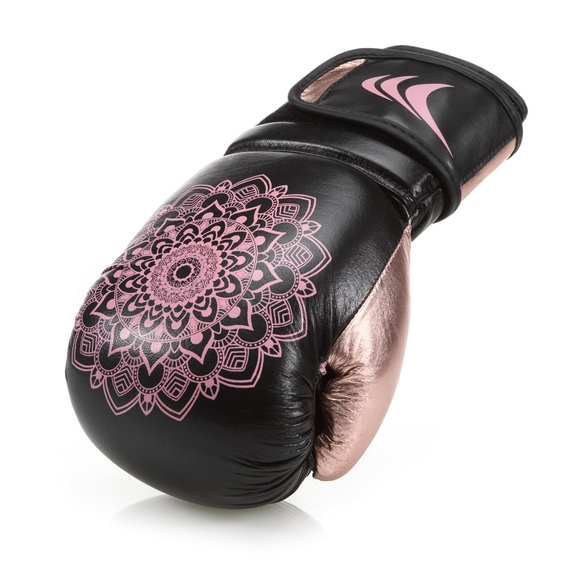Rękawice kobiece MANDALA BLACK/PINK 10 oz