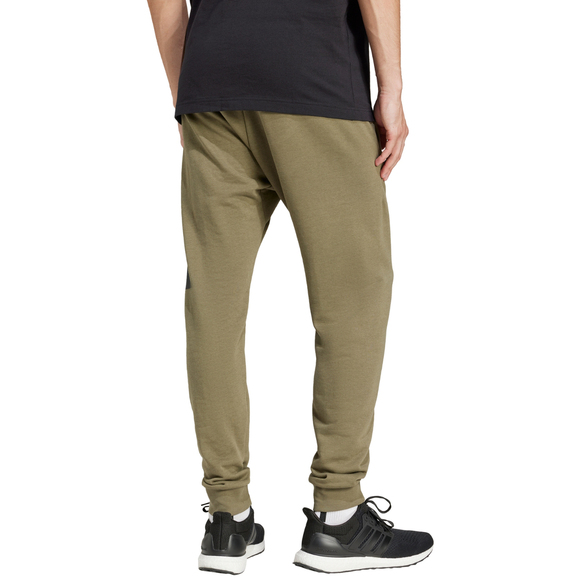 Spodnie męskie adidas Essentials Big Logo French Terry oliwkowe JE8970