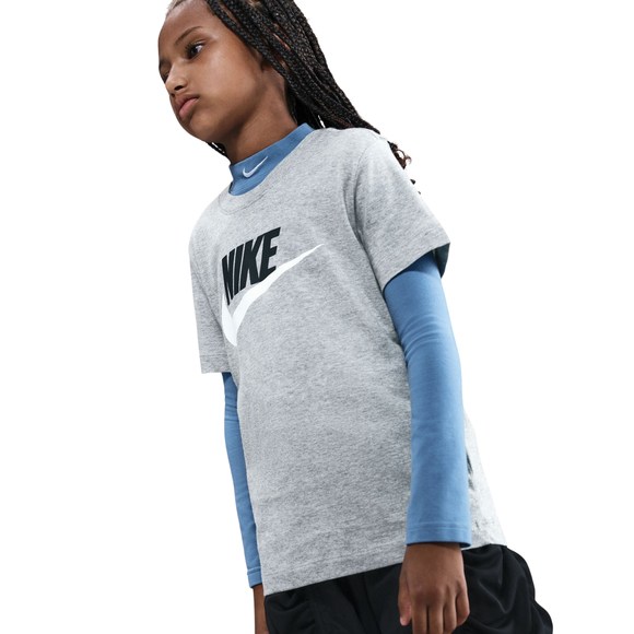 Koszulka dla dzieci Nike Sportswear szara FZ5178 064