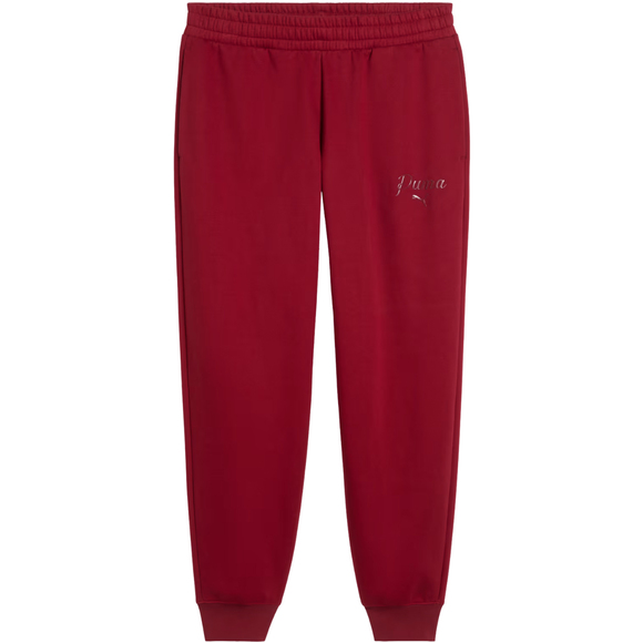 Spodnie damskie Puma ESS Script Comfort czerwone 694067 23