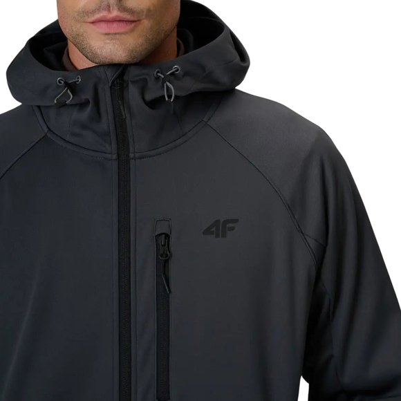 Kurtka męska softshell 4F M646 antracyt 4FWAW26TSOFM646 22S