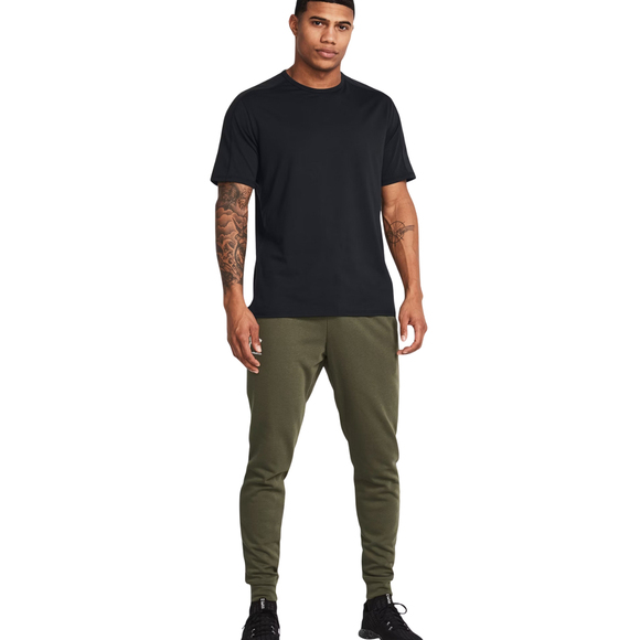 Spodnie męskie Under Armour Rival Terry Jogger khaki 1380843 390 