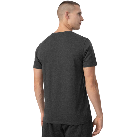 Koszulka męska 4F ciemny szary melanż H4Z22 TSM354 23M