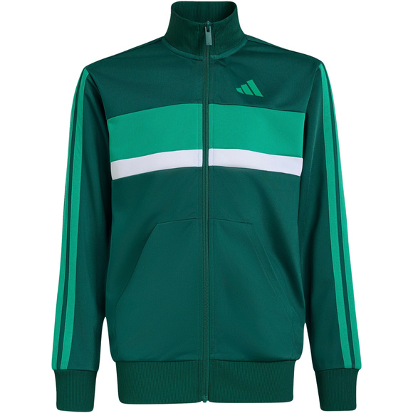 Dres dla dzieci adidas Seasonal Essentials Tiberio 3-Stripes zielony KT1665