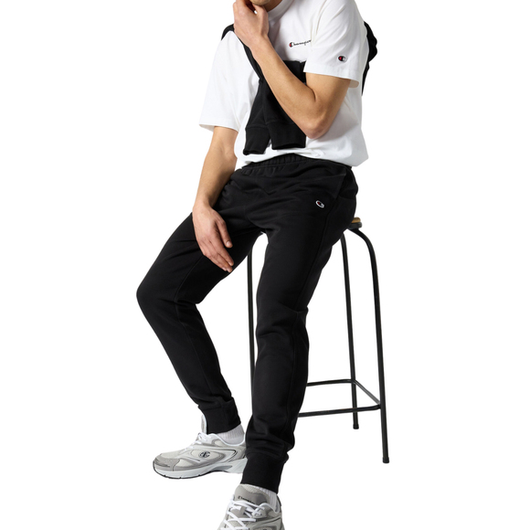 Spodnie męskie Champion Rib Cuff Pants czarne 220733 KK001